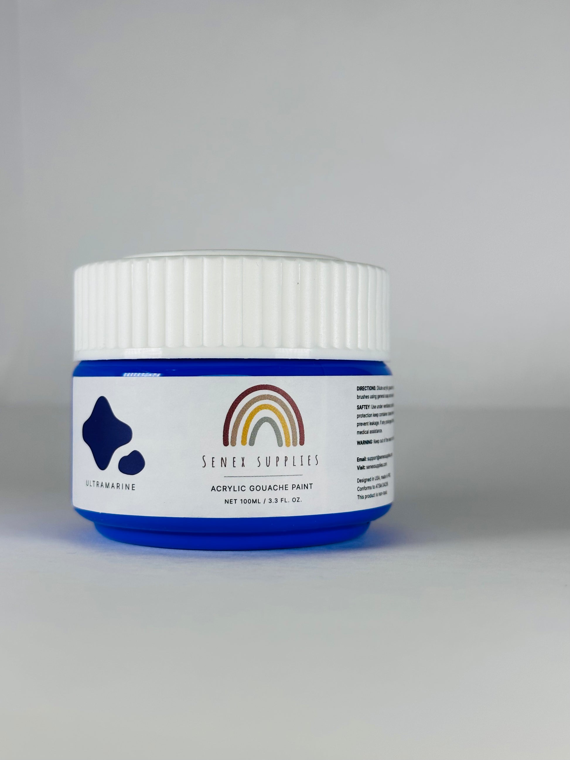 Ultramarine Acrylic gouache paint pot